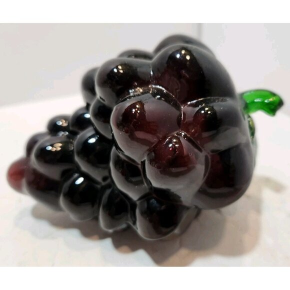 MCM Glass Purple Grapes & Red Bell Pepper Decorations Fruits Vegetables Food - Picture 11 of 16